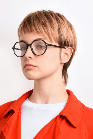 Premium Women Polaroid Eyeglasses: PLD D433 - Black - SpecSMART Eye Clinic (Diagonal Face View)